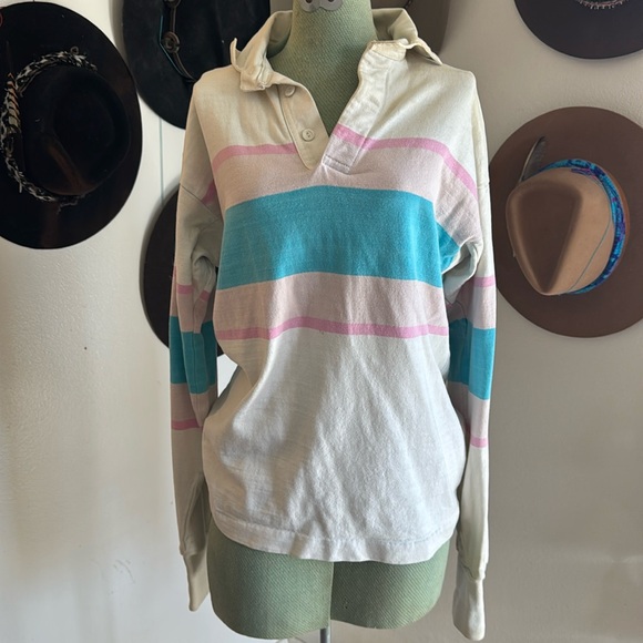 Lands' End Tops - Vintage land ends rugby shirt